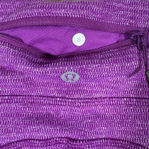 Lululemon Speed Tight IV Rulu Legging | Purple Ruched Warm Pockets Run | 8 - Picture 5 of 10